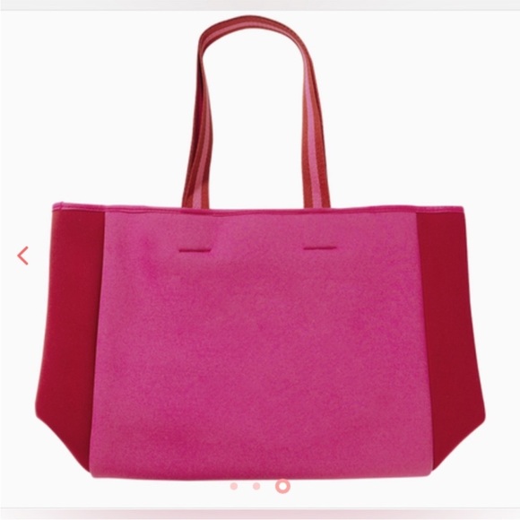 Brand New funfabfit Summersalt neoprene beach tote bag in pink and red - Picture 3 of 5